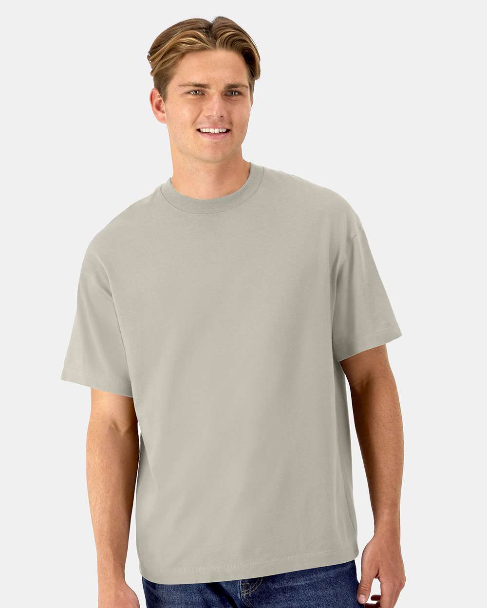 Beefy-T® Retro Street T-Shirt - OnModelFront - B10300733 - Sand