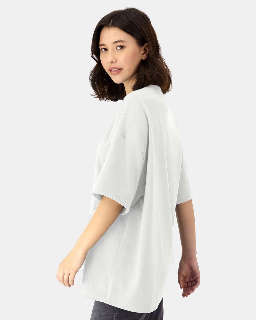 Beefy-T® Retro Street T-Shirt - OnModelSide - B10300003 - White