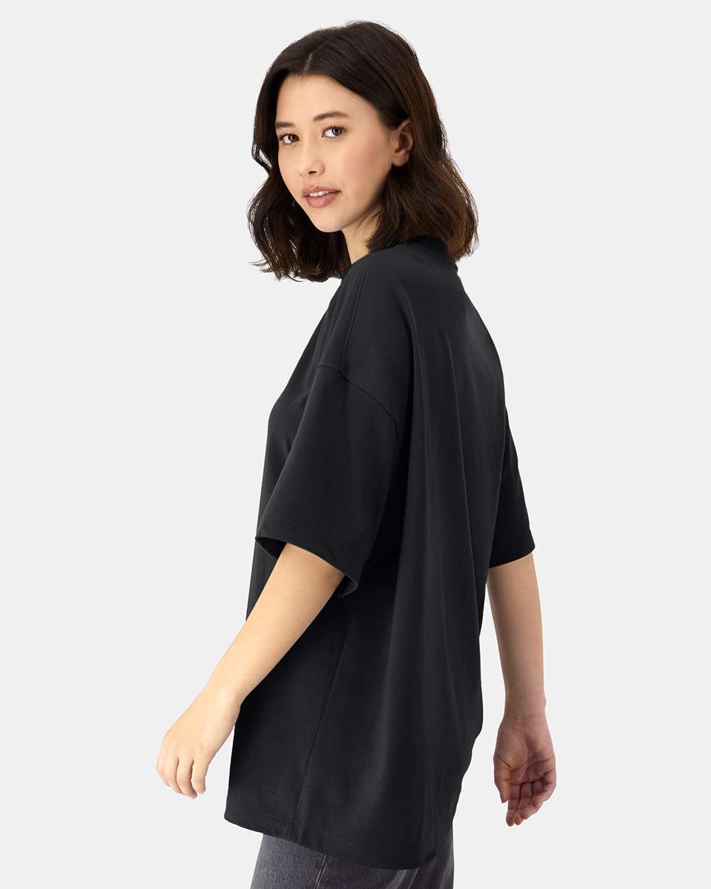 Beefy-T® Retro Street T-Shirt - OnModelSide - B10300503 - Black