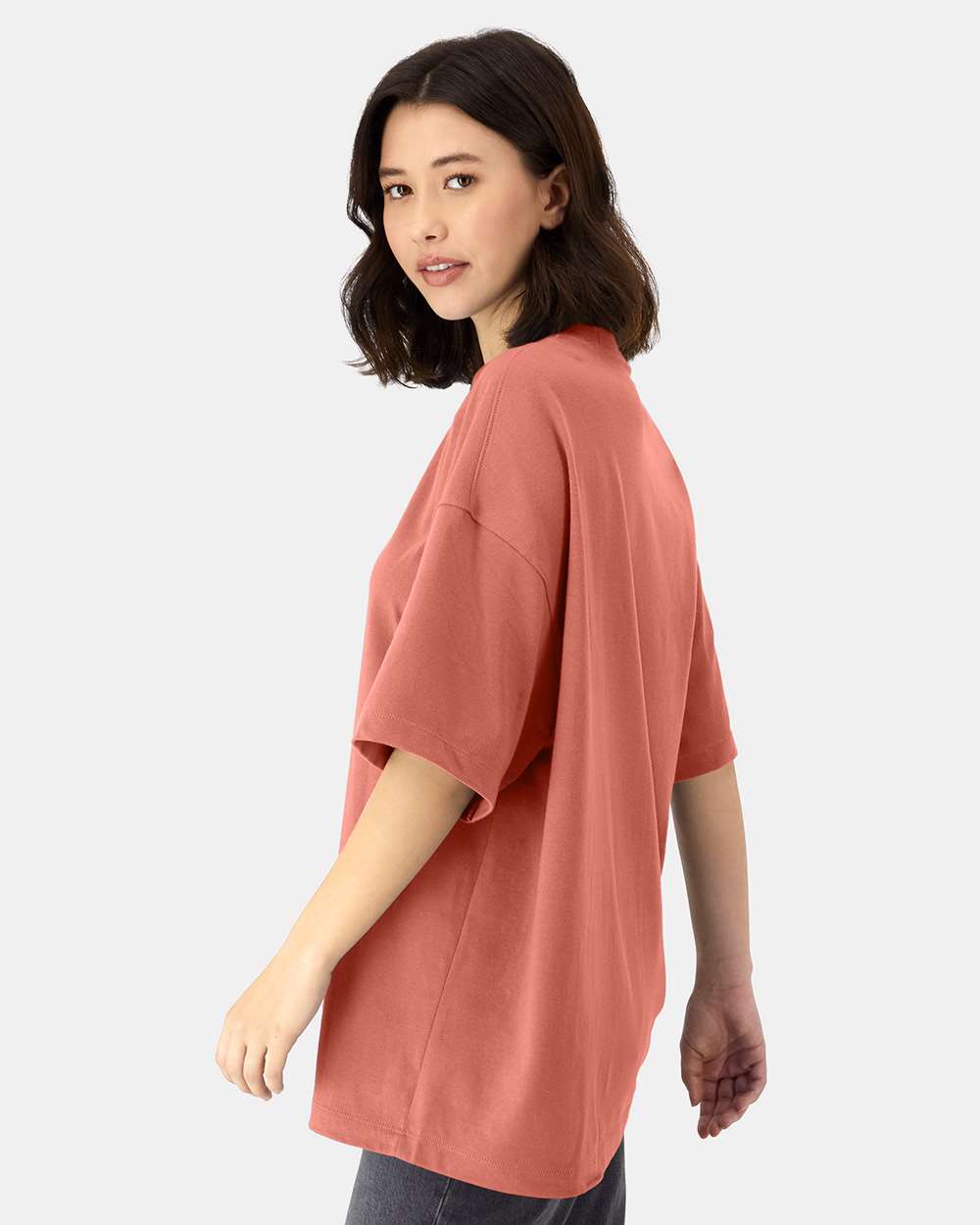 Beefy-T® Retro Street T-Shirt - OnModelSide - B10300693 - Picante Pink