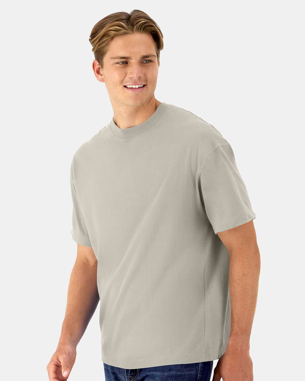 Beefy-T® Retro Street T-Shirt - OnModelSide - B10300733 - Sand