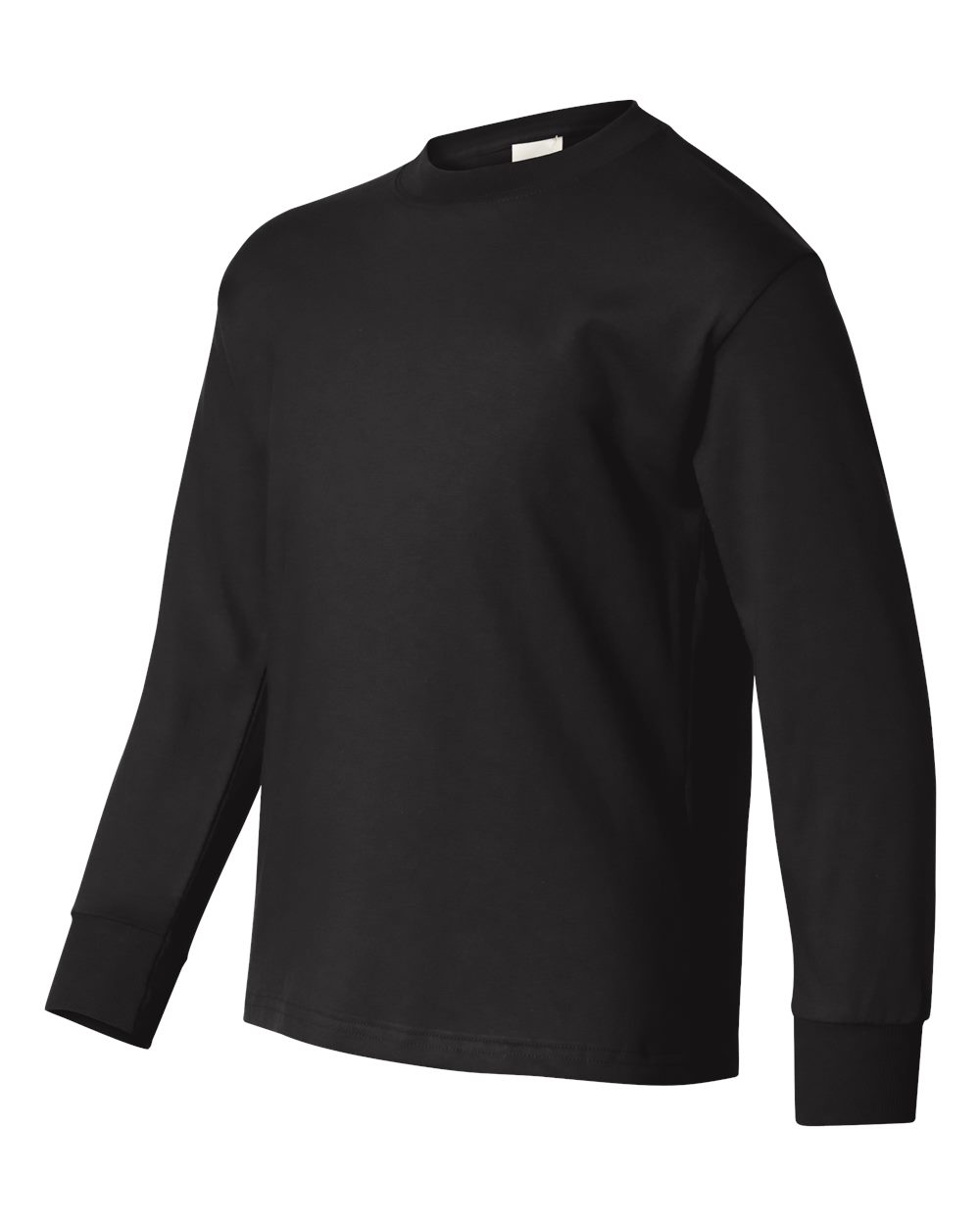 Youth Authentic Long Sleeve T-Shirt - Side - B34000502 - Black