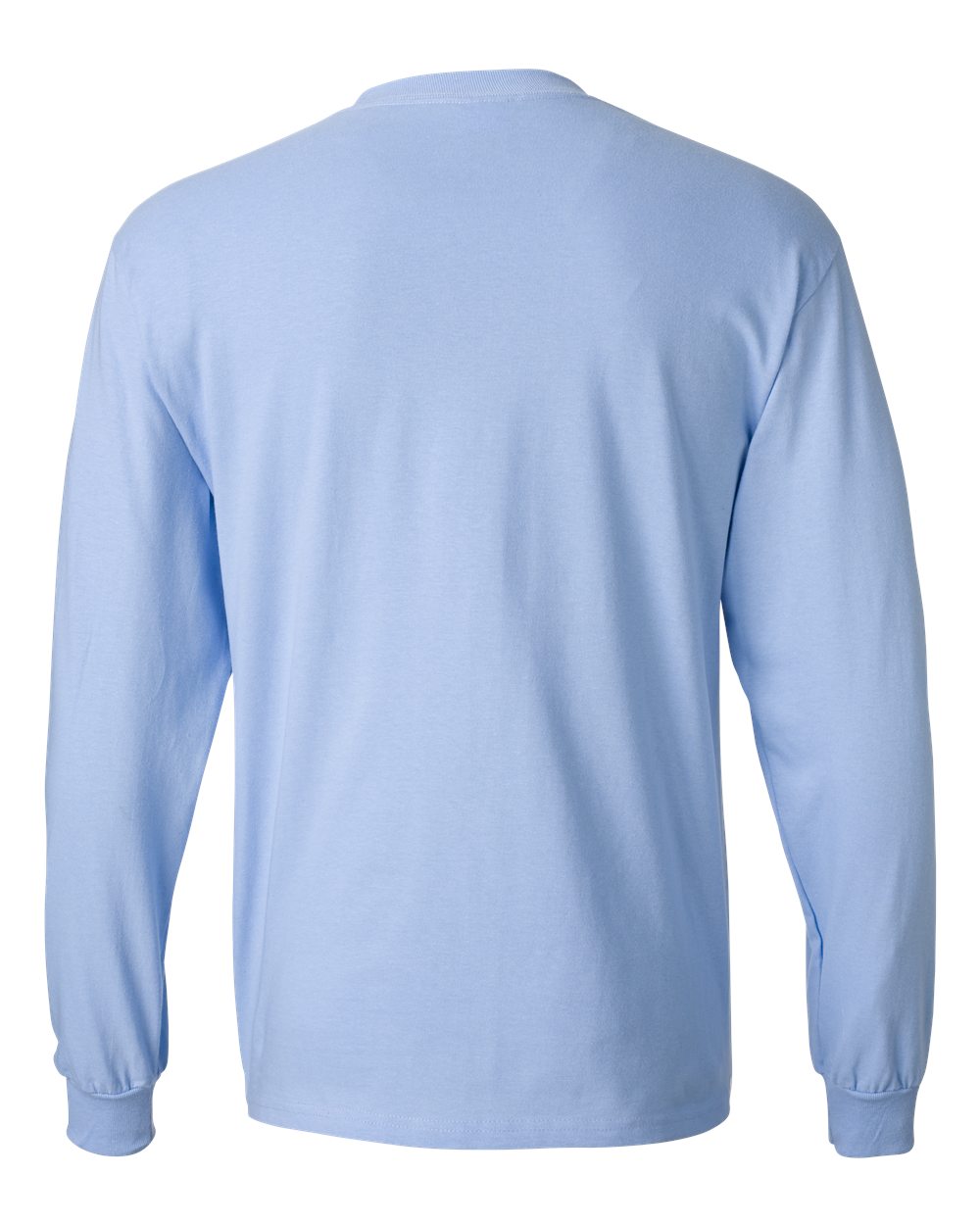 Unisex Beefy-T® Long Sleeve T-Shirt - Back - B08700253 - Light Blue