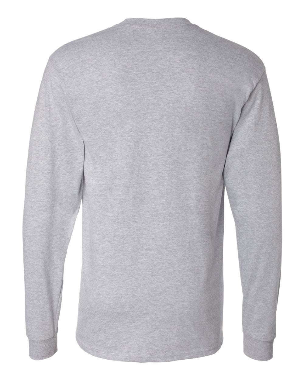 Unisex Beefy-T® Long Sleeve T-Shirt - Back - B08700583 - Light Steel