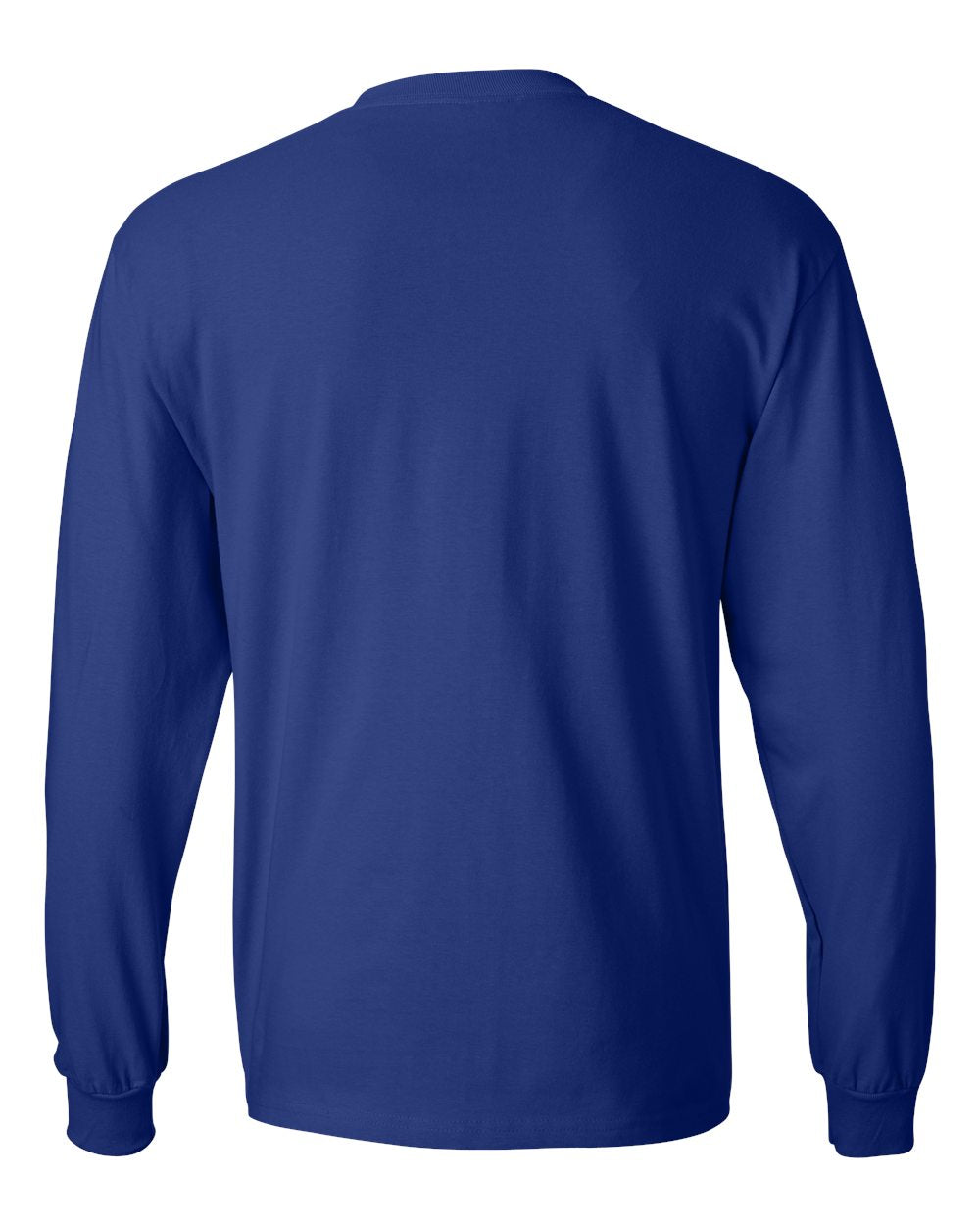 Unisex Beefy-T® Long Sleeve T-Shirt - Back - B08700883 - Deep Royal