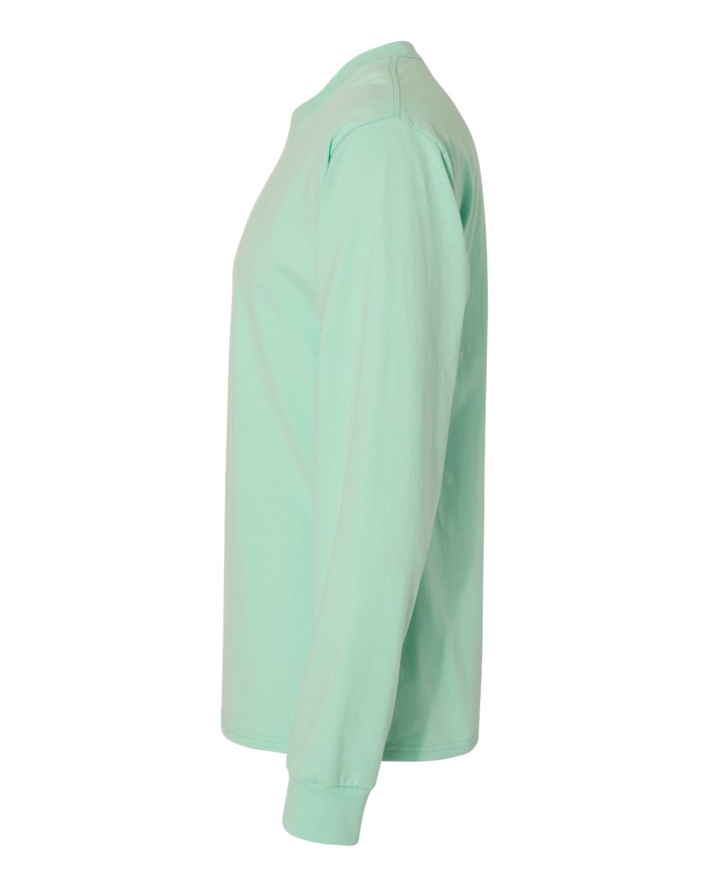Unisex Beefy-T® Long Sleeve T-Shirt - DirectSide - B08700113 - Clean Mint