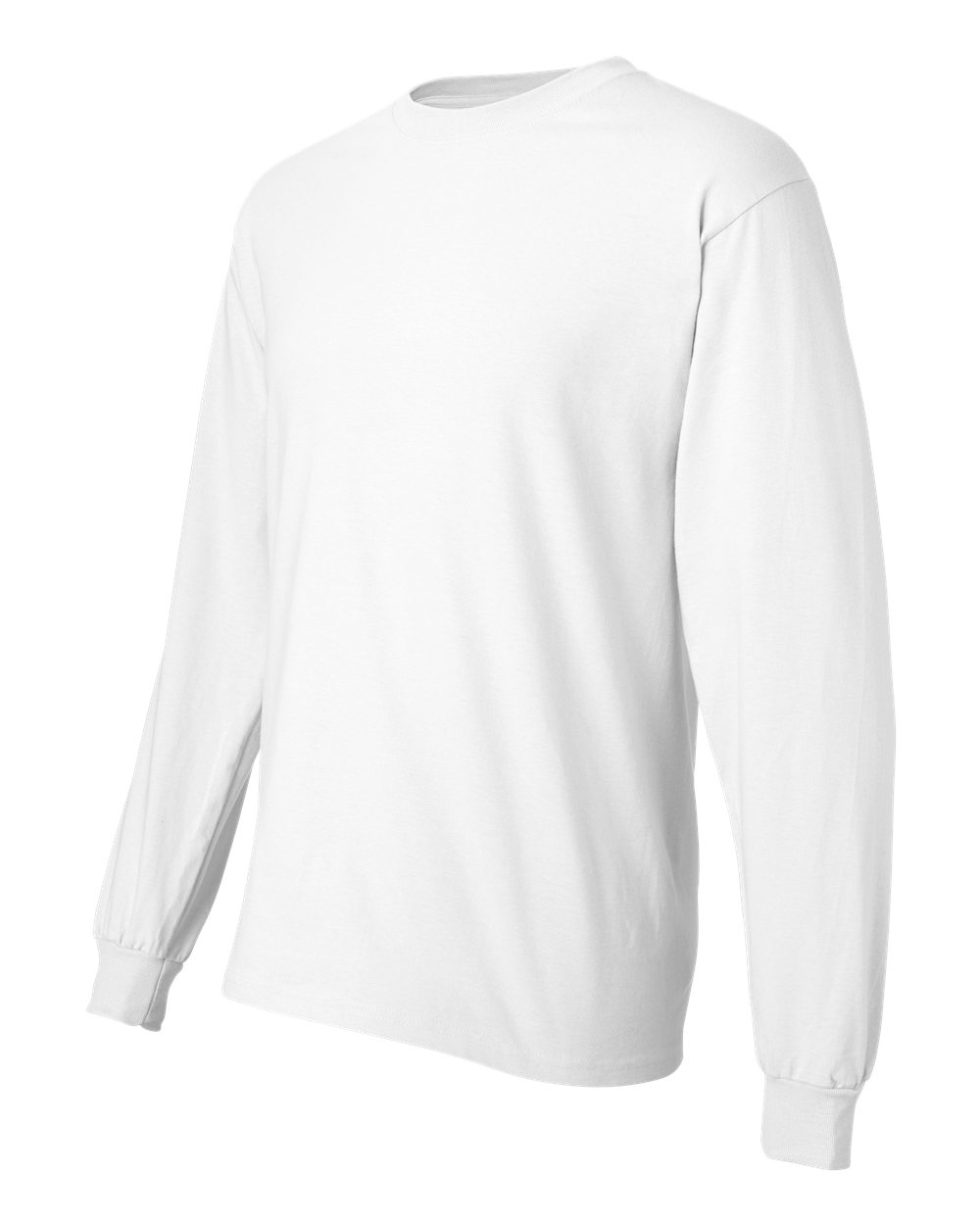 Unisex Beefy-T® Long Sleeve T-Shirt - Side - B08700003 - White