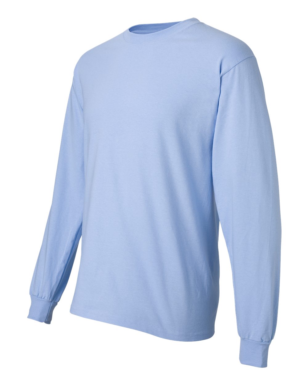 Unisex Beefy-T® Long Sleeve T-Shirt - Side - B08700253 - Light Blue