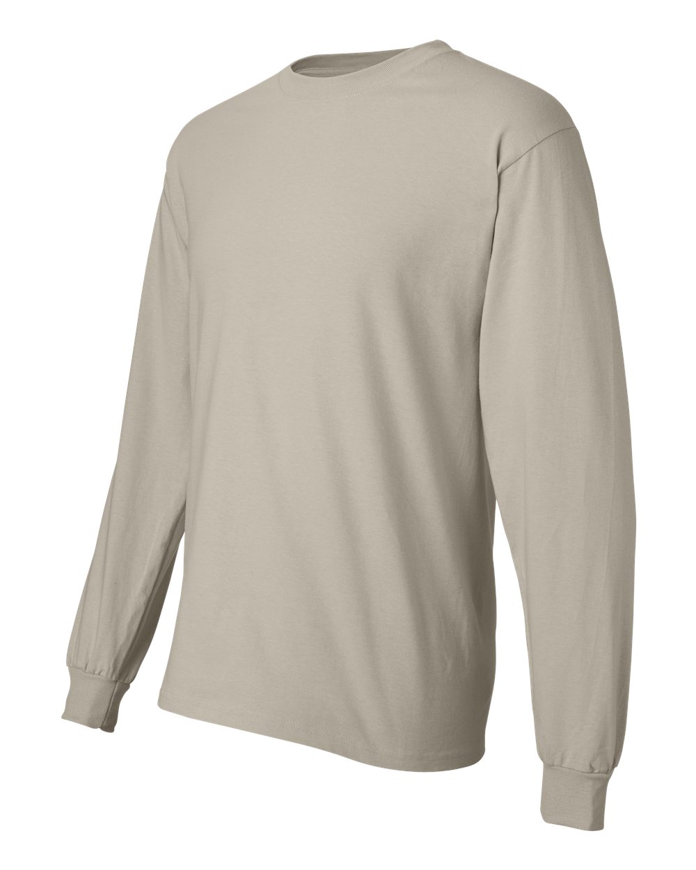Unisex Beefy-T® Long Sleeve T-Shirt - Side - B08700733 - Sand