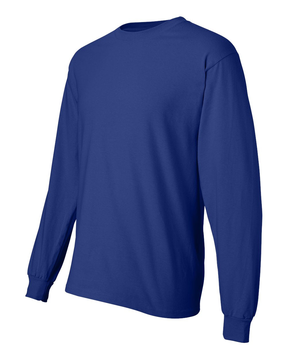 Unisex Beefy-T® Long Sleeve T-Shirt - Side - B08700883 - Deep Royal