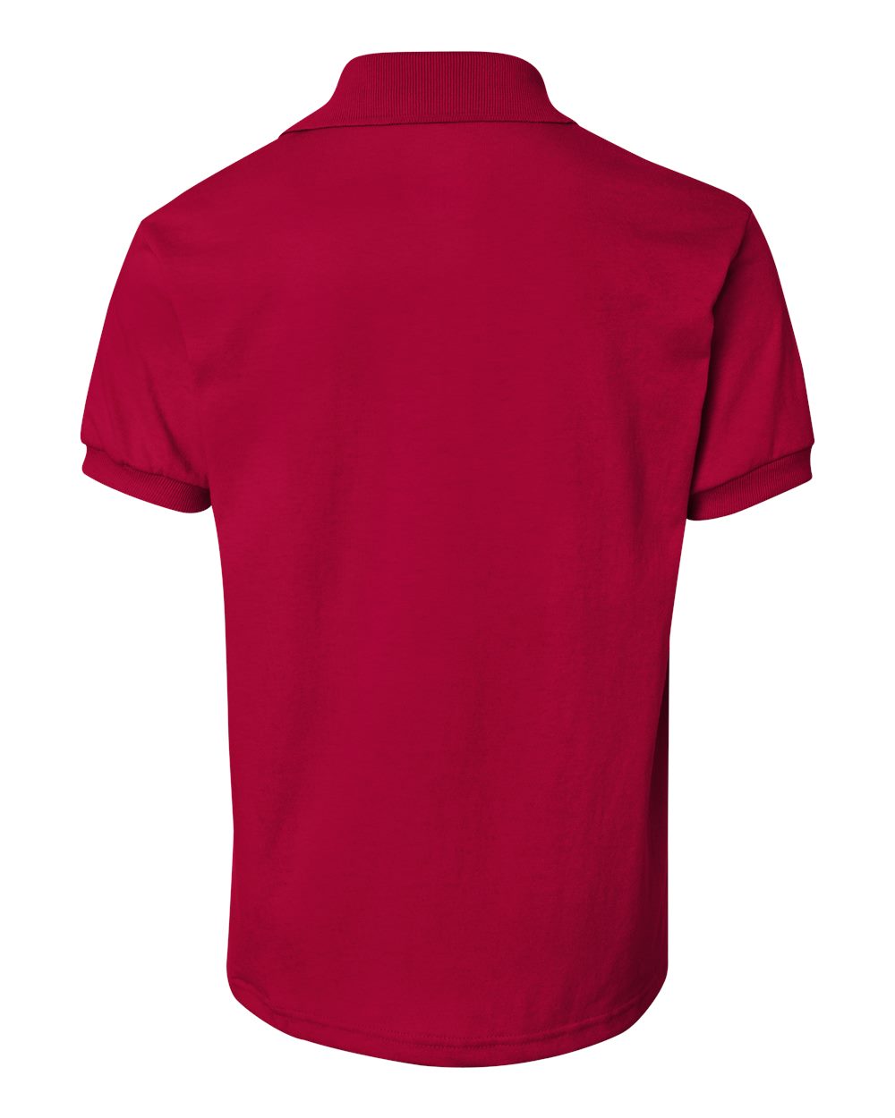 Youth Ecosmart® Jersey Polo - Back - B31000222 - Deep Red