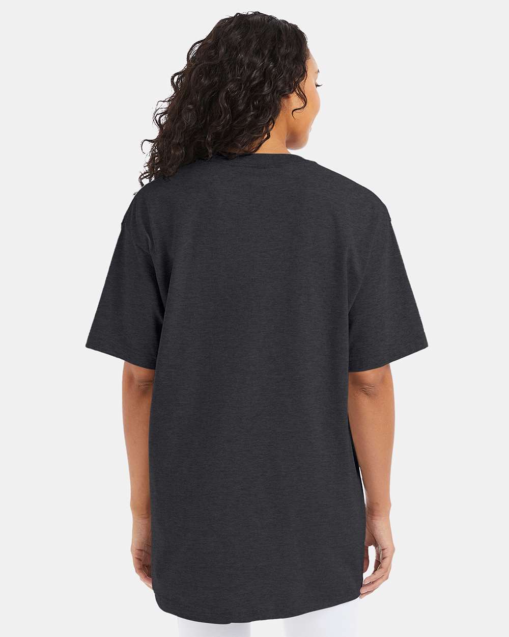 Beefy-T® Tall T-Shirt - OnModelBack - B06600095 - Charcoal Heather