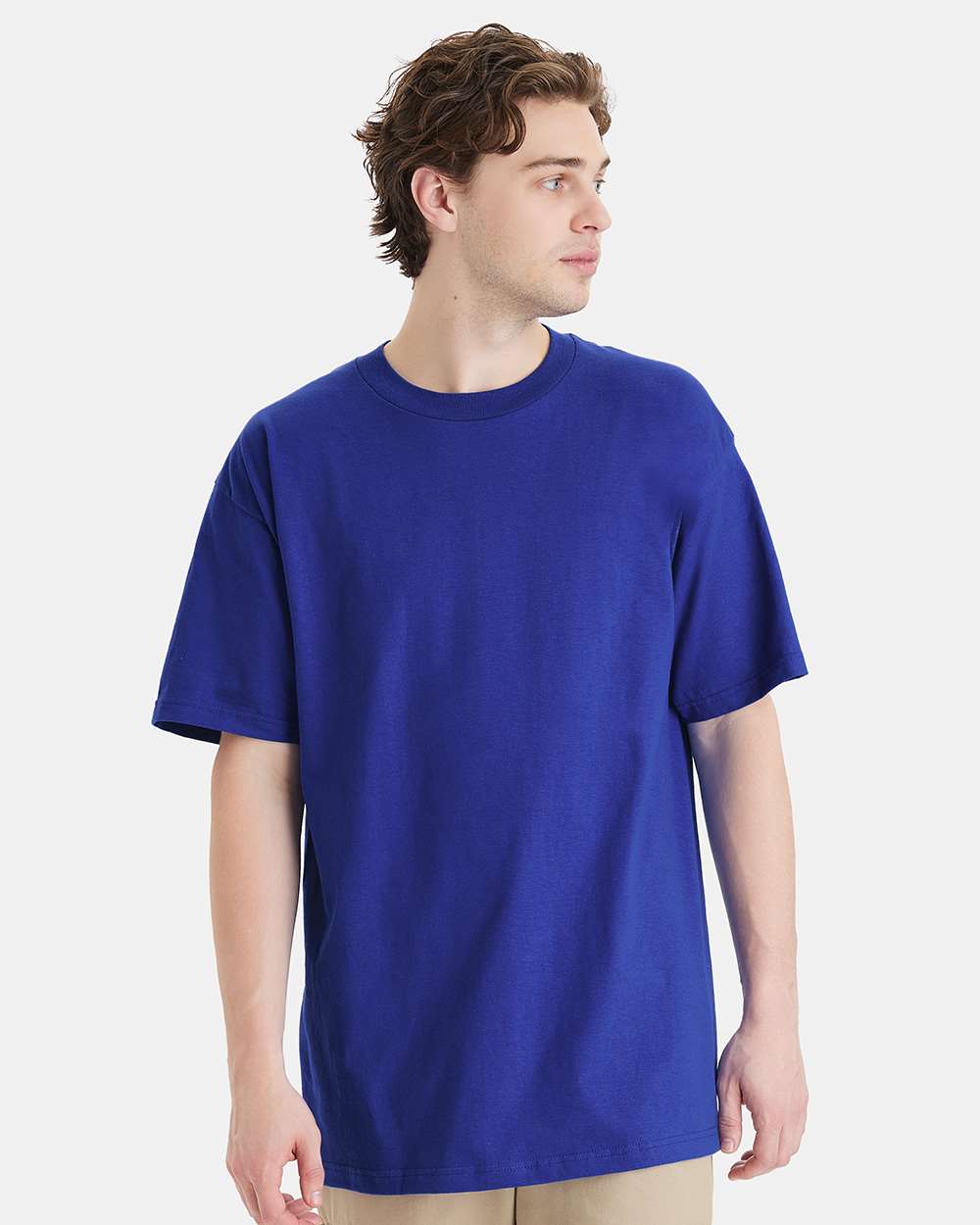 Beefy-T® Tall T-Shirt - OnModelFront - B06600885 - Deep Royal