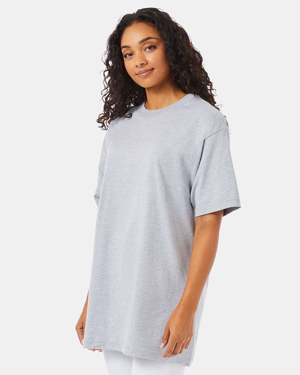 Beefy-T® Tall T-Shirt - OnModelSide - B06600585 - Light Steel