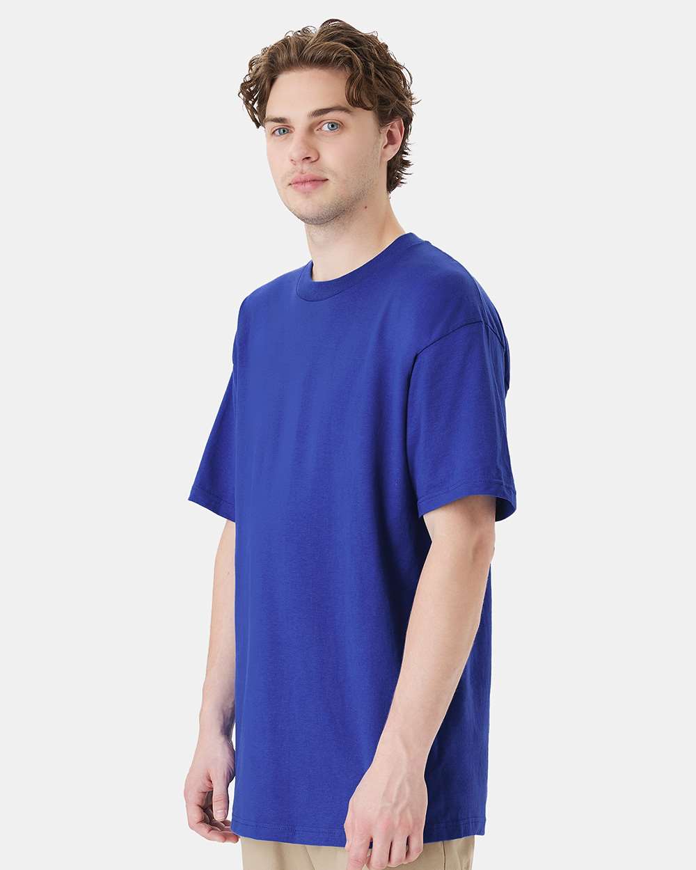 Beefy-T® Tall T-Shirt - OnModelSide - B06600885 - Deep Royal