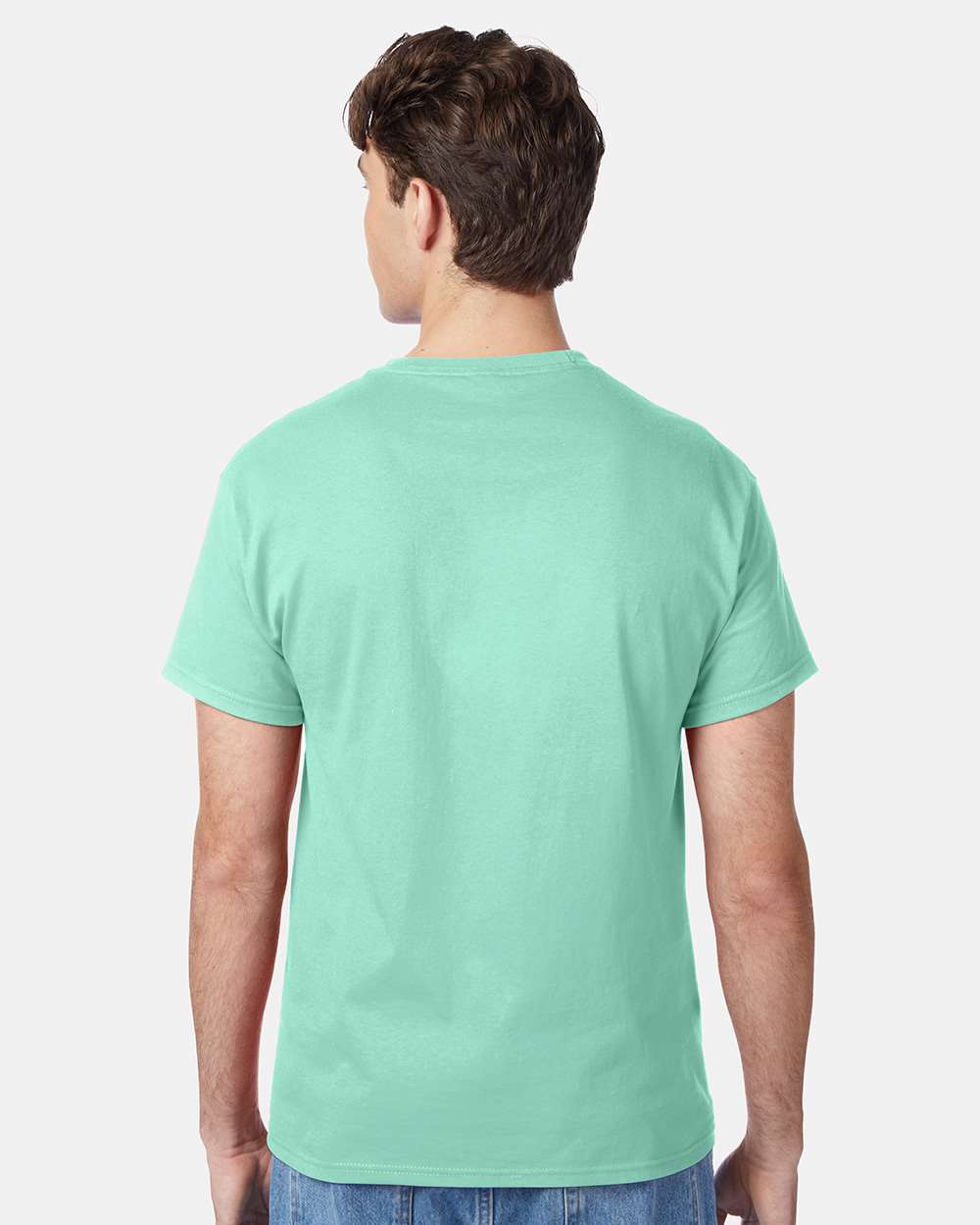 Unisex Authentic T-Shirt - OnModelBack - B00700113 - Clean Mint