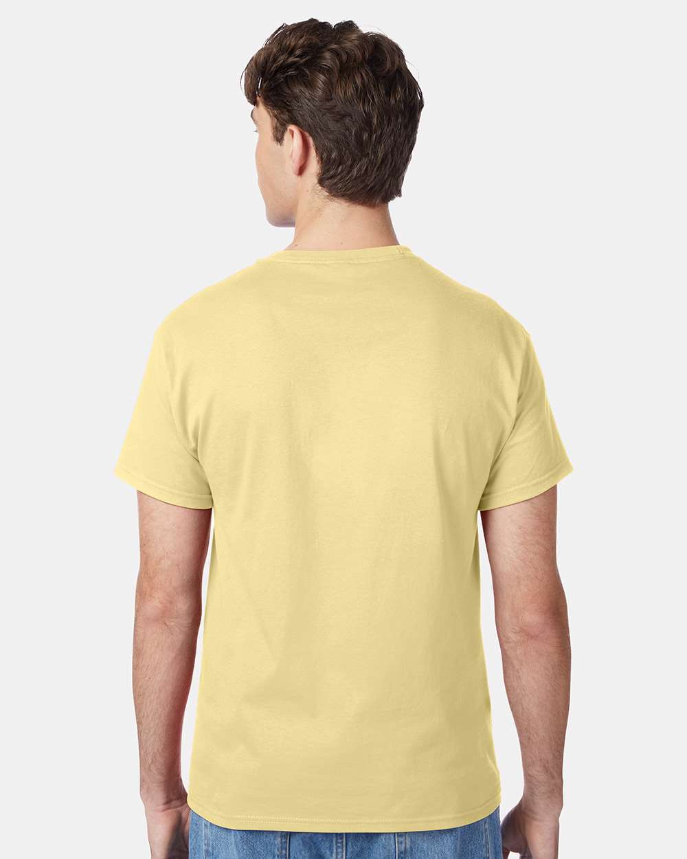 Unisex Authentic T-Shirt - OnModelBack - B00700403 - Daffodil Yellow