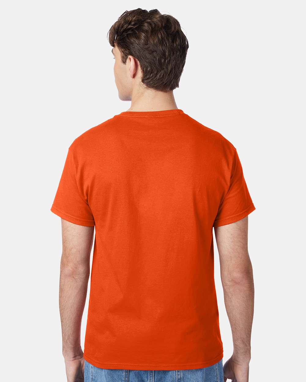 Unisex Authentic T-Shirt - OnModelBack - B00700663 - Orange