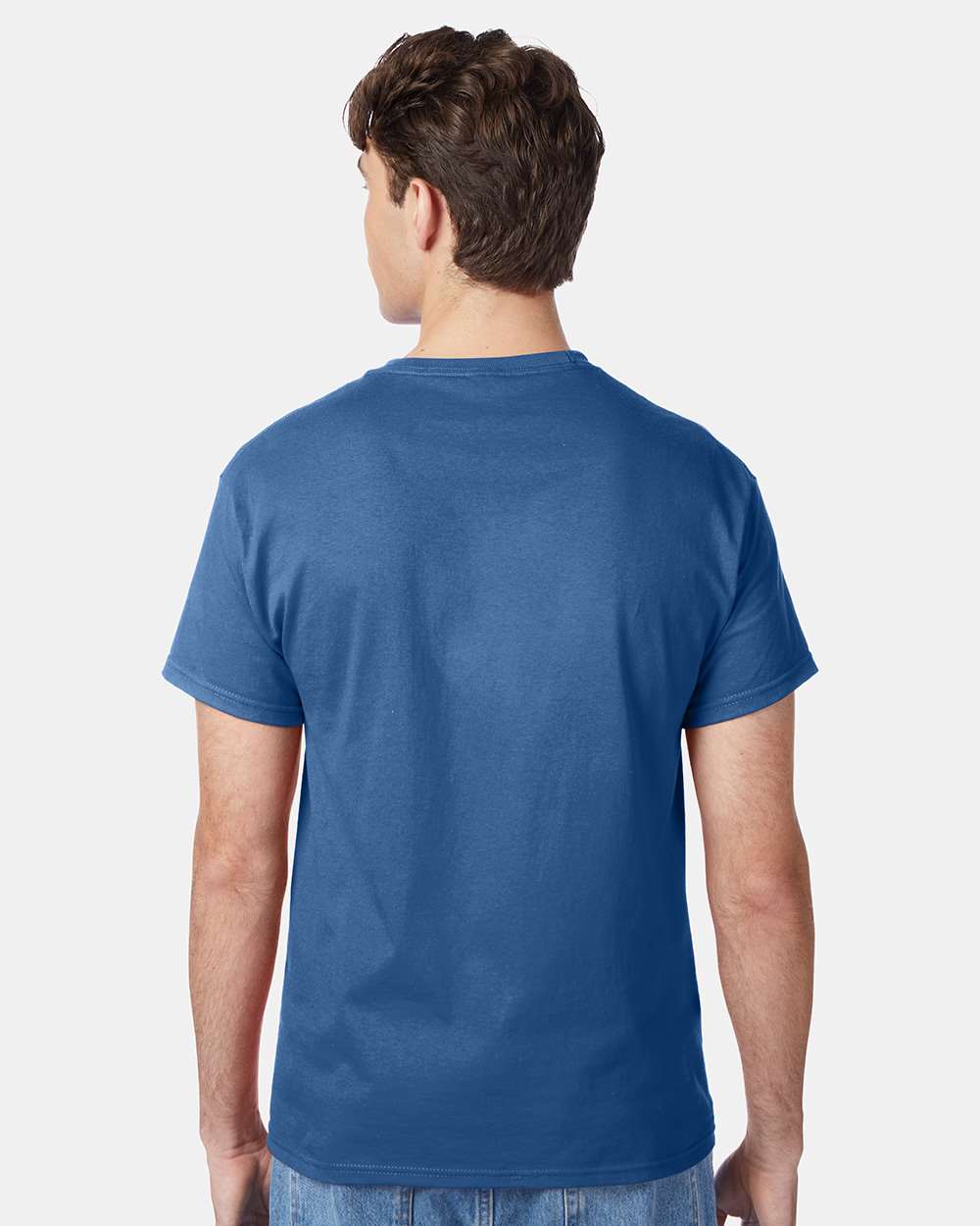 Unisex Authentic T-Shirt - OnModelBack - B00700983 - Denim Blue