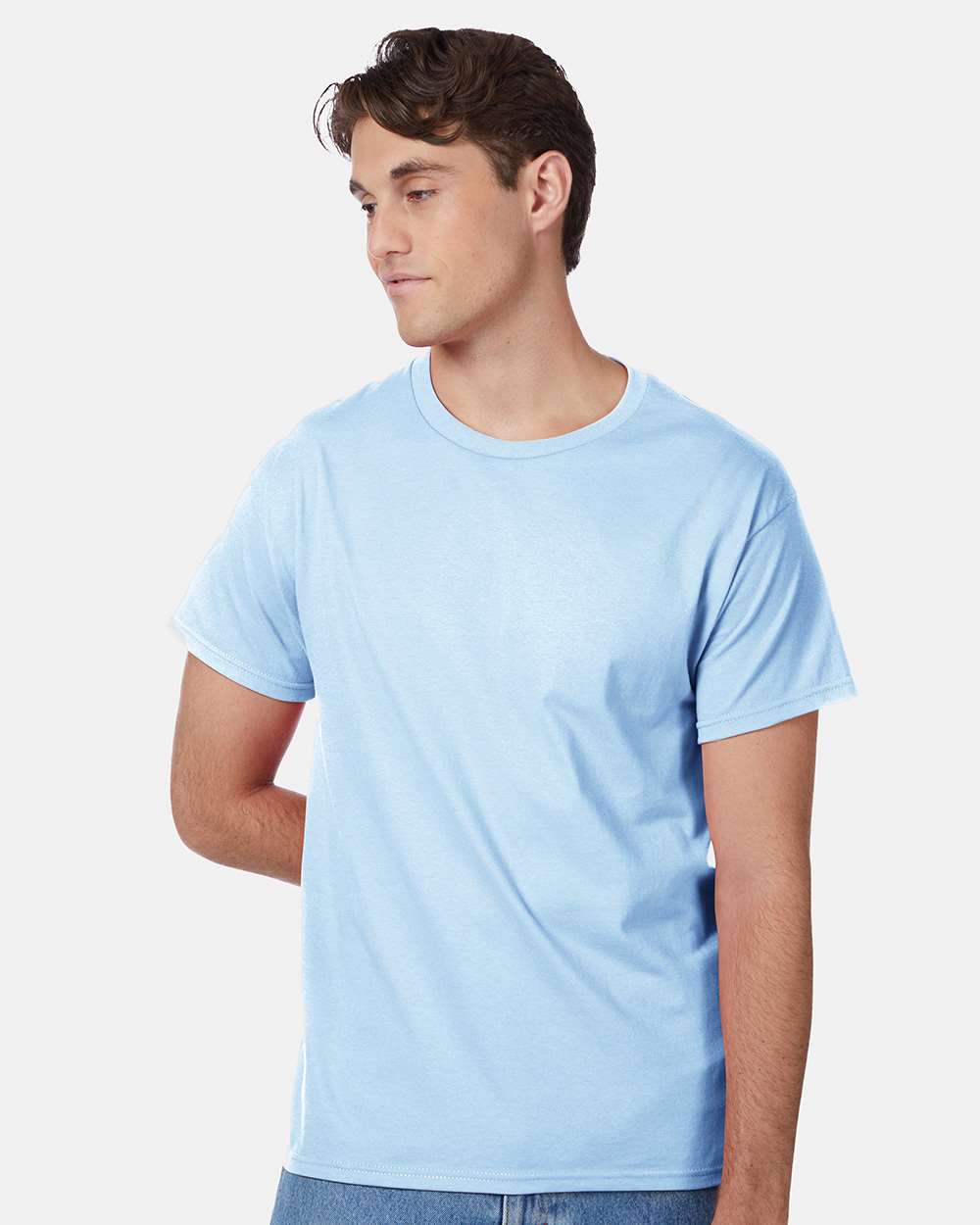 Unisex Authentic T-Shirt - OnModelFront - B00700253 - Light Blue