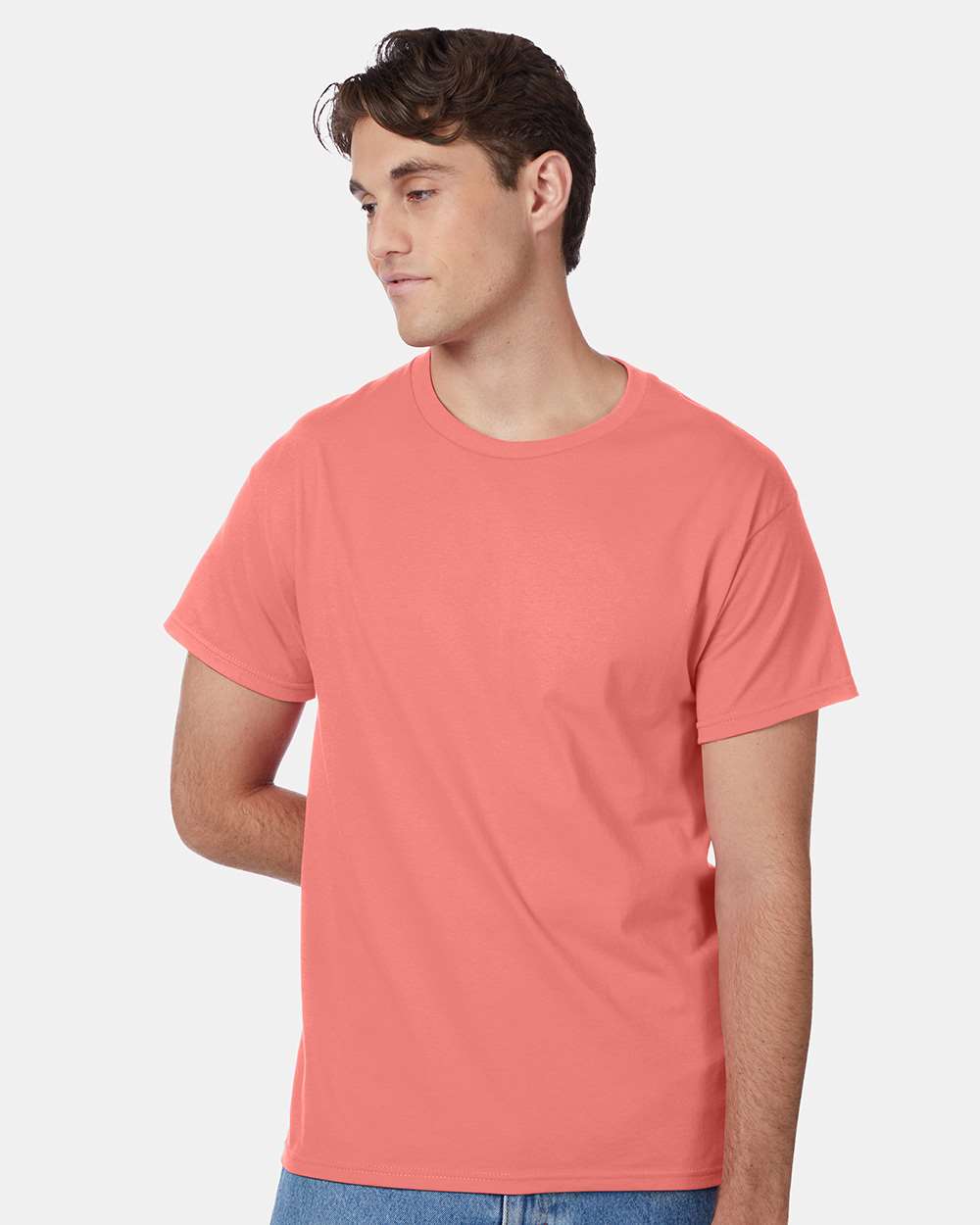 Unisex Authentic T-Shirt - OnModelFront - B00700274 - Charisma Coral