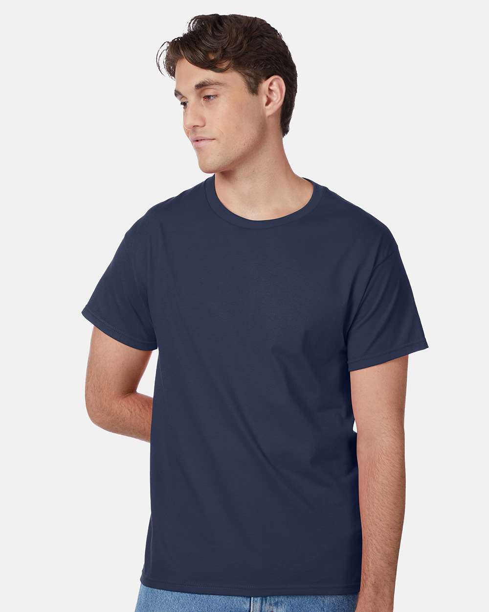 Unisex Authentic T-Shirt - OnModelFront - B00700653 - Navy