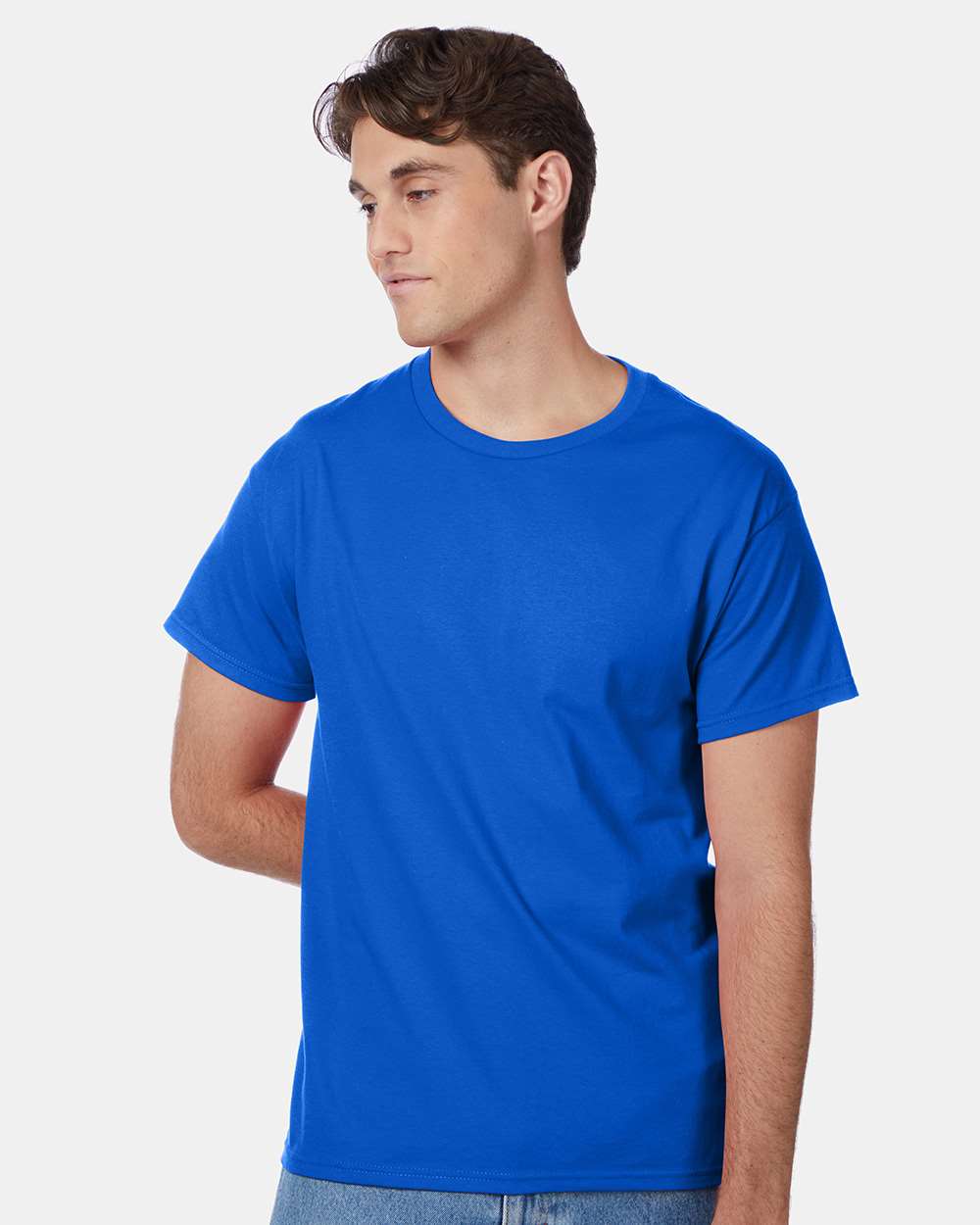 Unisex Authentic T-Shirt - OnModelFront - B00700883 - Deep Royal