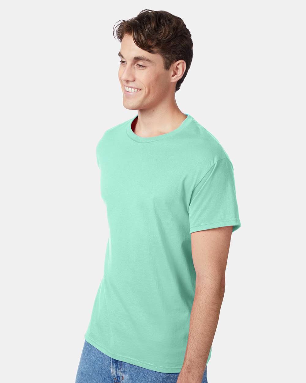 Unisex Authentic T-Shirt - OnModelSide - B00700113 - Clean Mint