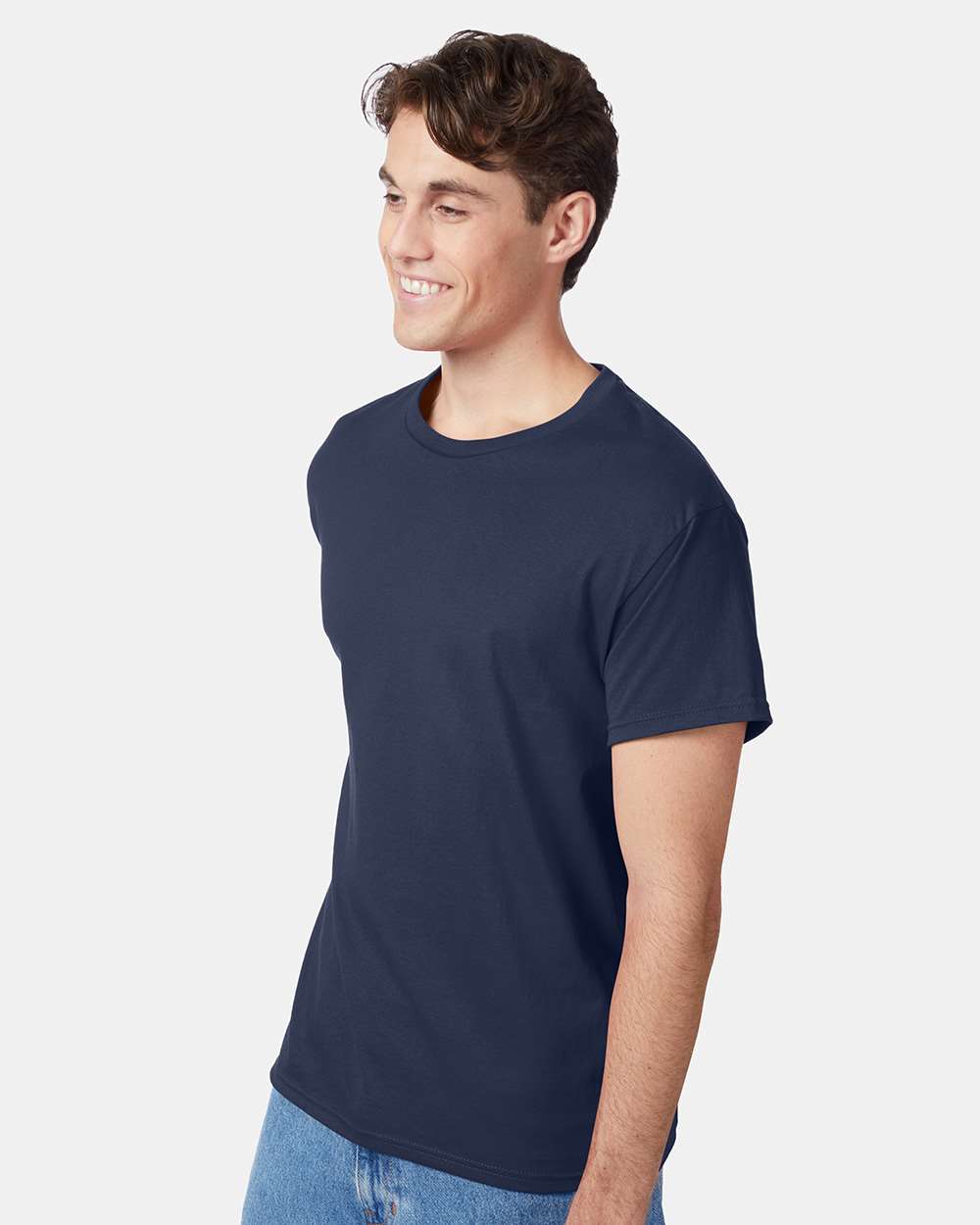 Unisex Authentic T-Shirt - OnModelSide - B00700653 - Navy