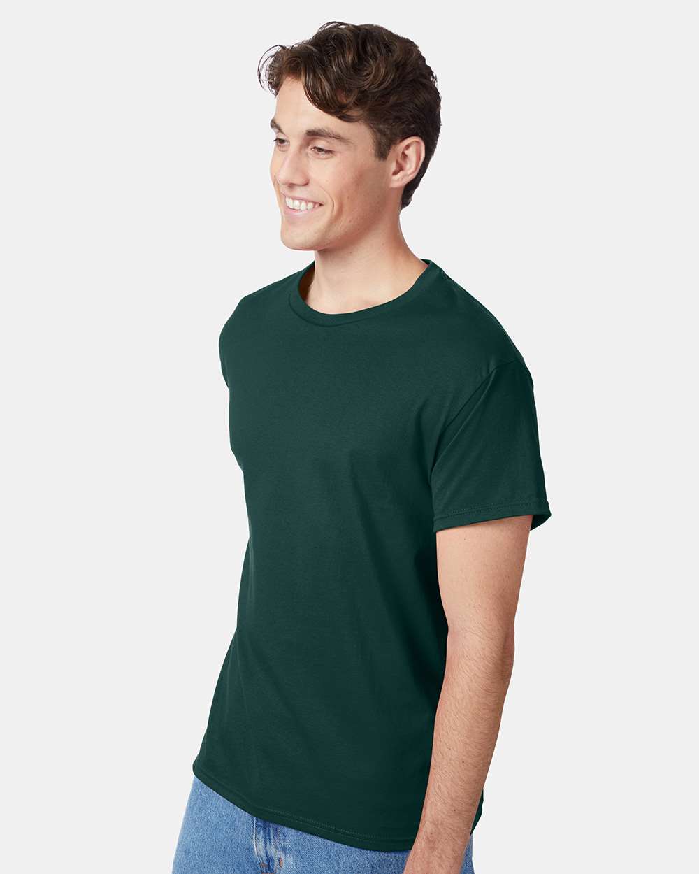 Unisex Authentic T-Shirt - OnModelSide - B00700873 - Deep Forest