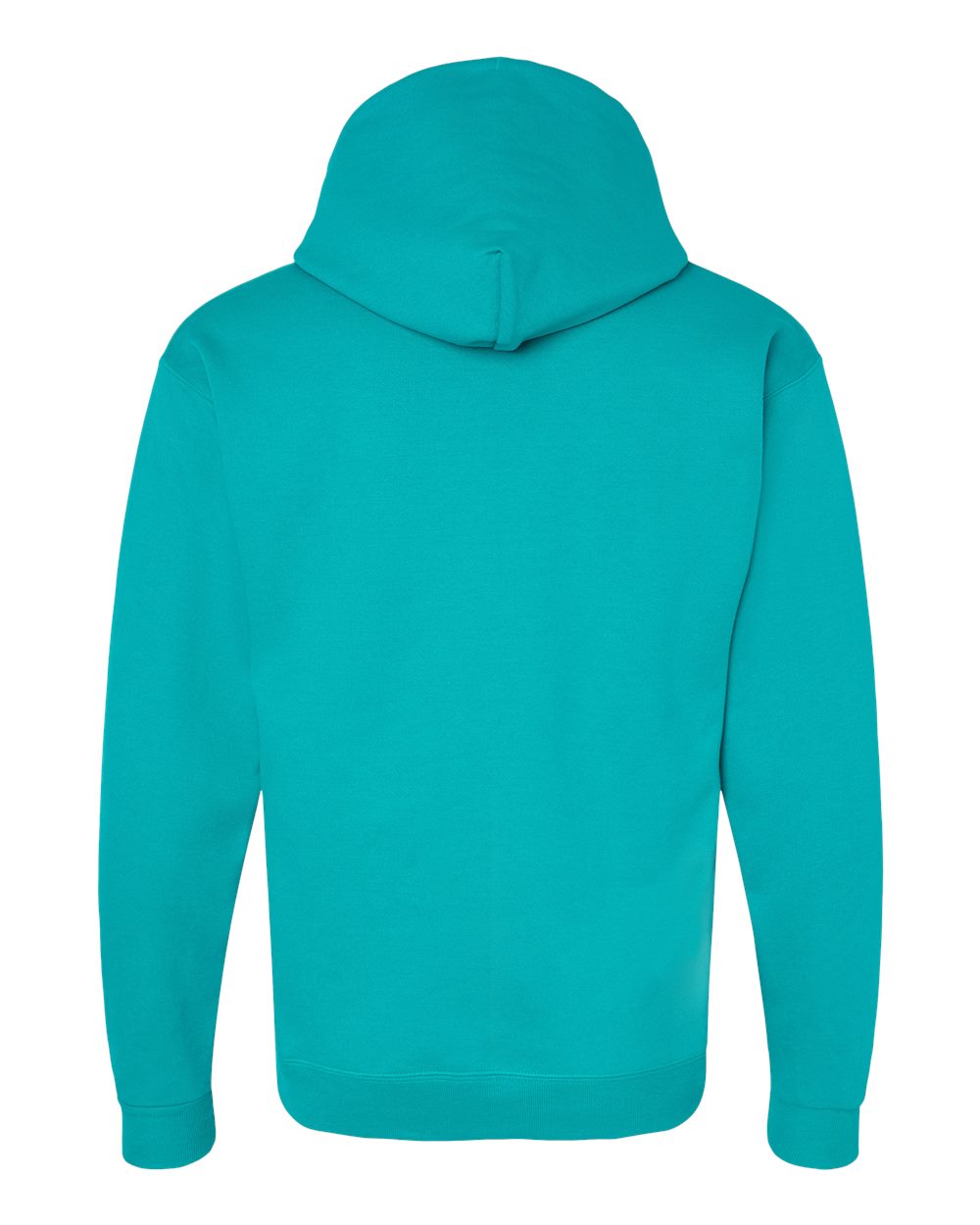Unisex Ecosmart® Hooded Sweatshirt - Back - B22000193 - Athletic Teal