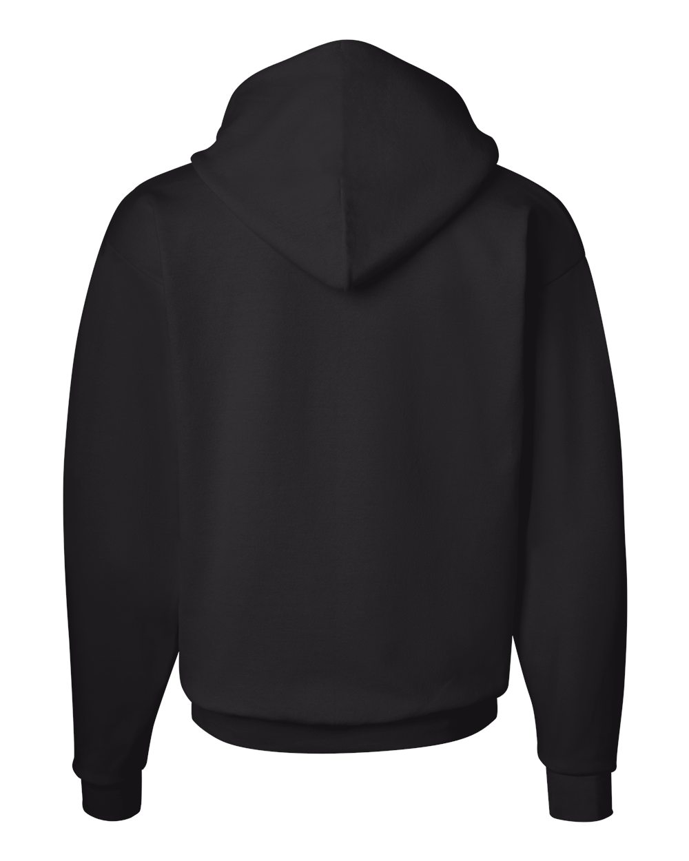 Unisex Ecosmart® Hooded Sweatshirt - Back - B22000503 - Black