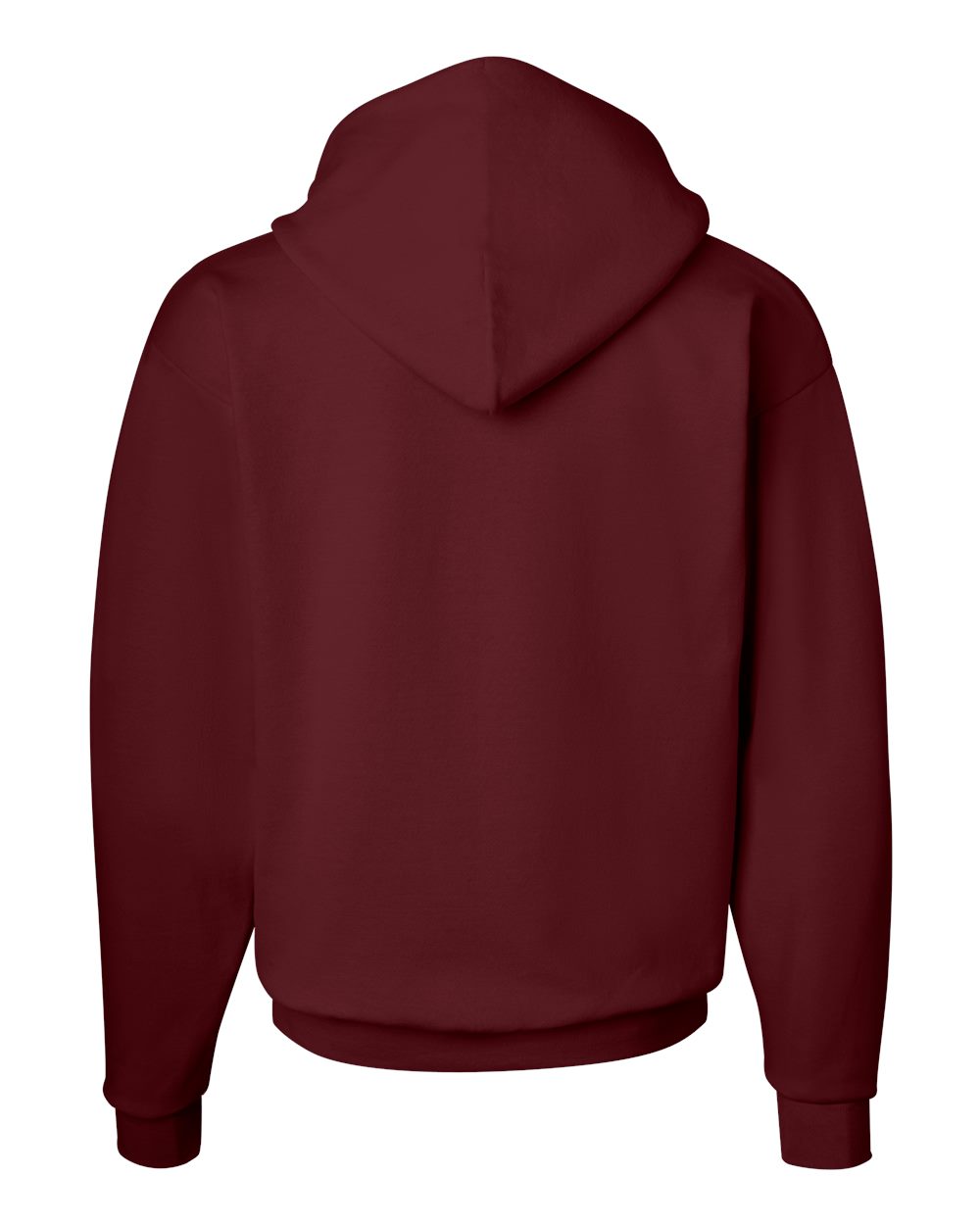 Unisex Ecosmart® Hooded Sweatshirt - Back - B22000533 - Maroon