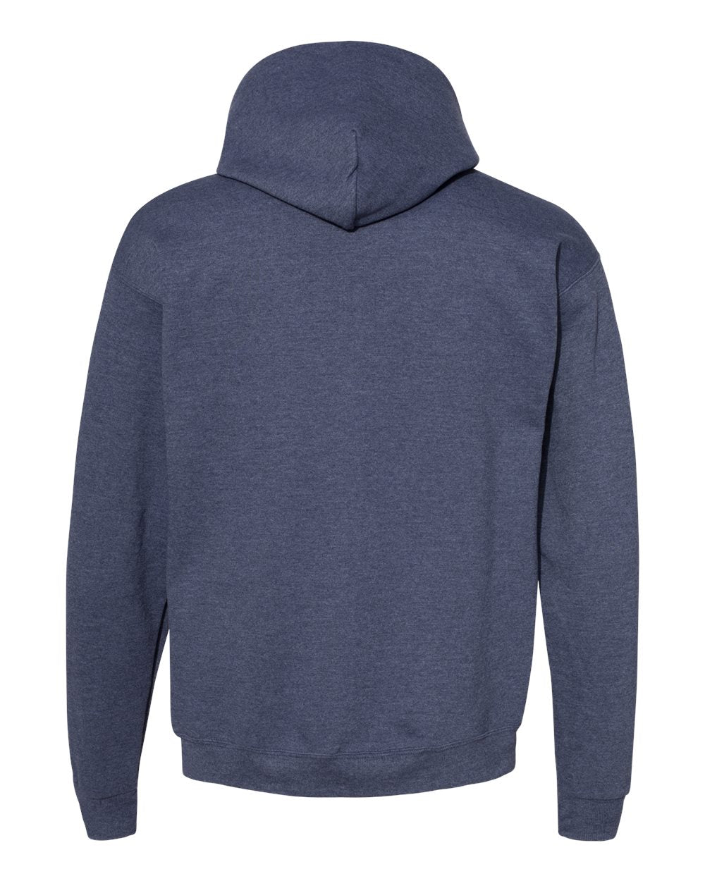 Unisex Ecosmart® Hooded Sweatshirt - Back - B22000643 - Heather Navy