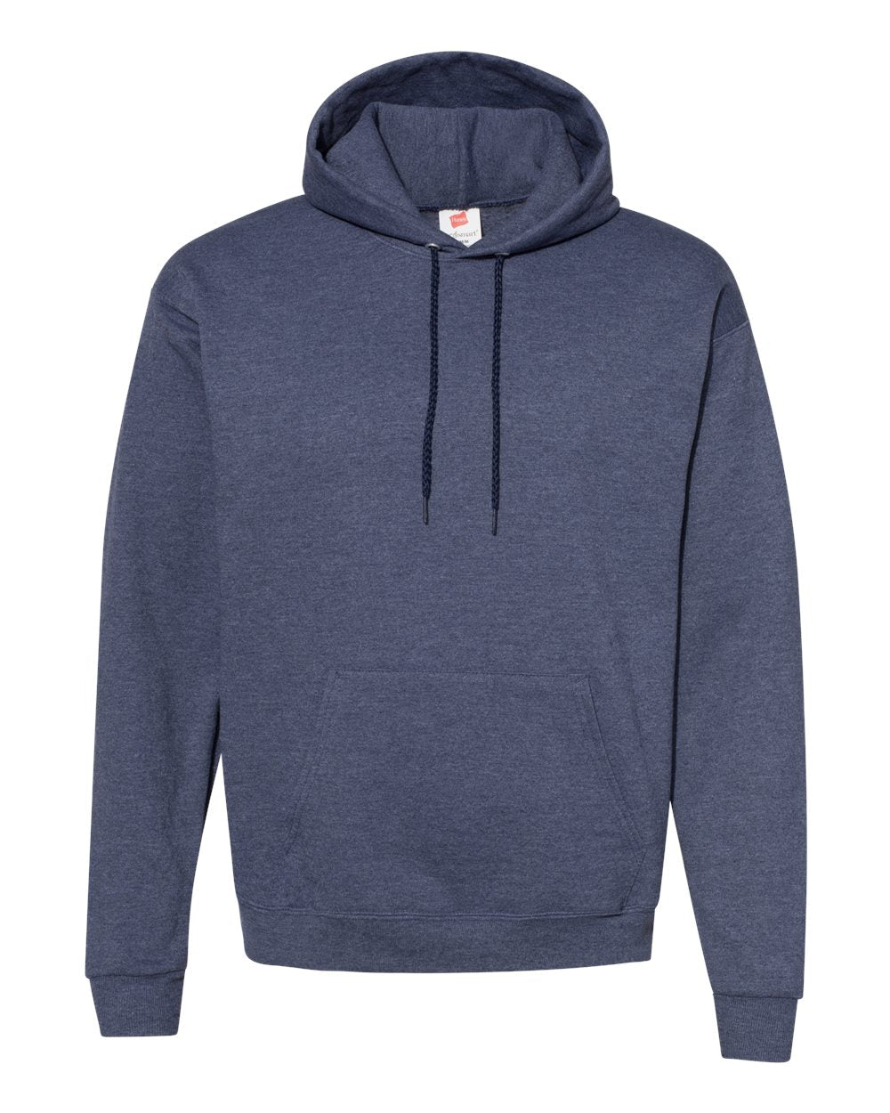 Unisex Ecosmart® Hooded Sweatshirt - Front - B22000643 - Heather Navy