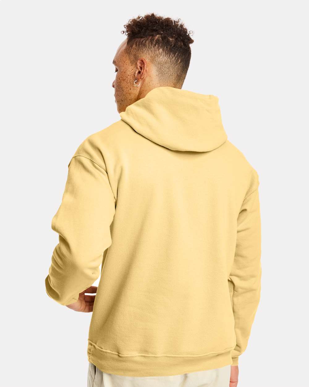 Unisex Ecosmart® Hooded Sweatshirt - OnModelBack - B22000153 - Athletic Gold
