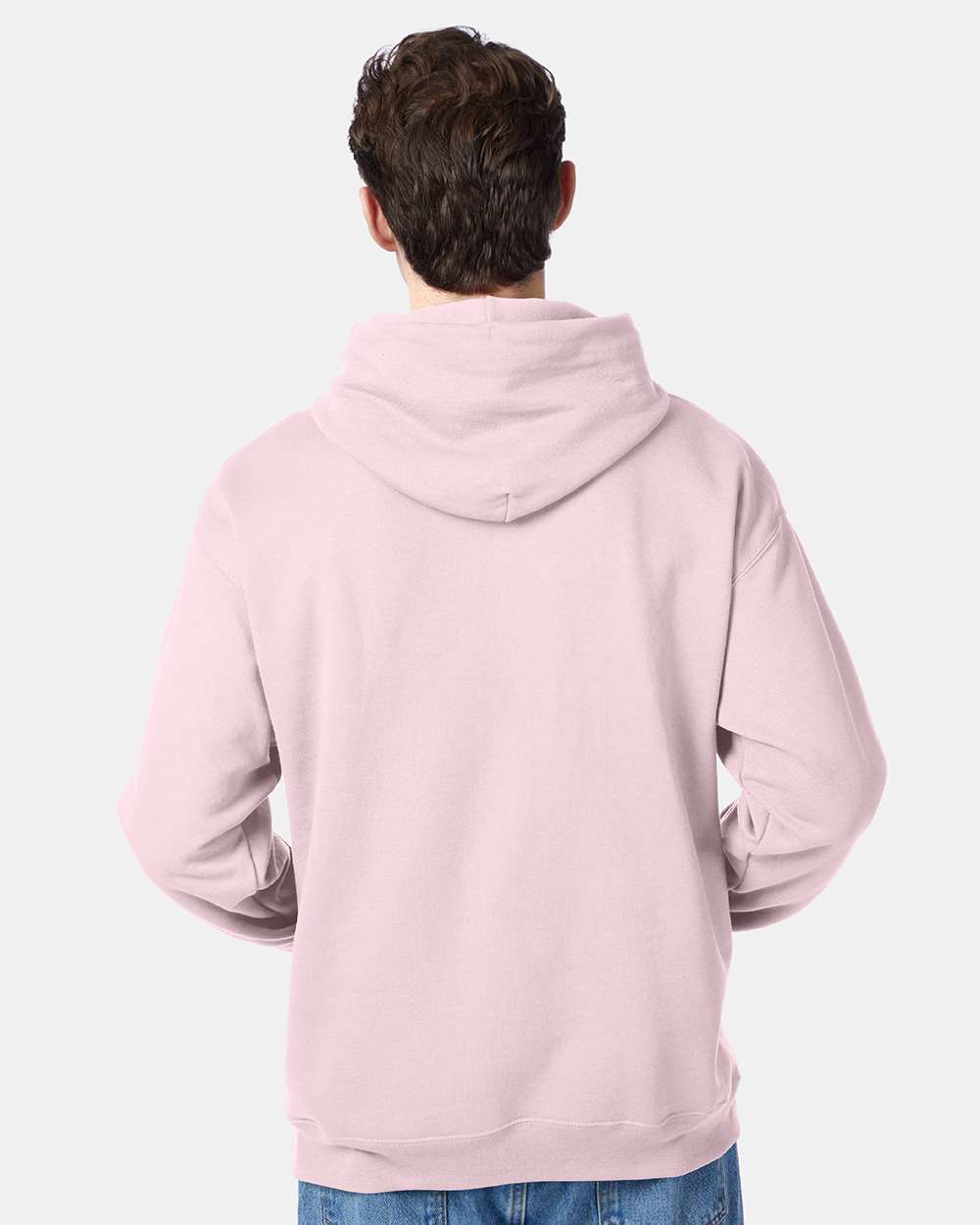Unisex Ecosmart® Hooded Sweatshirt - OnModelBack - B22000313 - Pale Pink