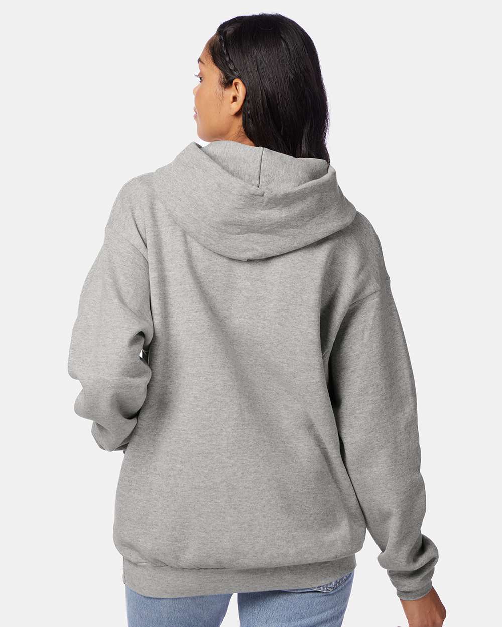 Unisex Ecosmart® Hooded Sweatshirt - OnModelBack - B22000583 - Light Steel
