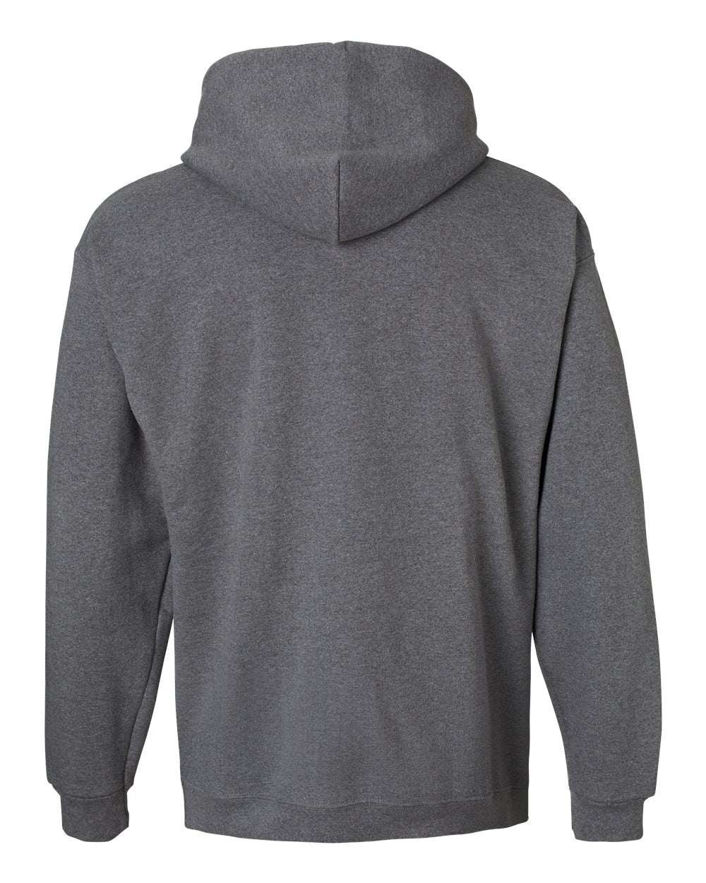 Unisex Ultimate Cotton® Hooded Sweatshirt - Back - B22200093 - Charcoal Heather