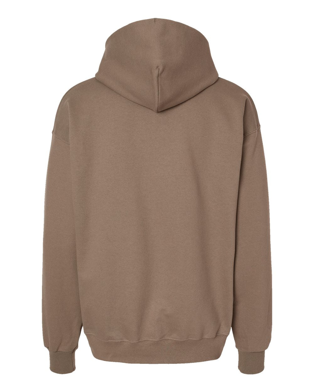Unisex Ultimate Cotton® Hooded Sweatshirt - Back - B22200363 - Pebble