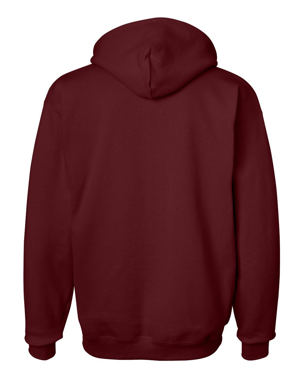 Unisex Ultimate Cotton® Hooded Sweatshirt - Back - B22200533 - Maroon