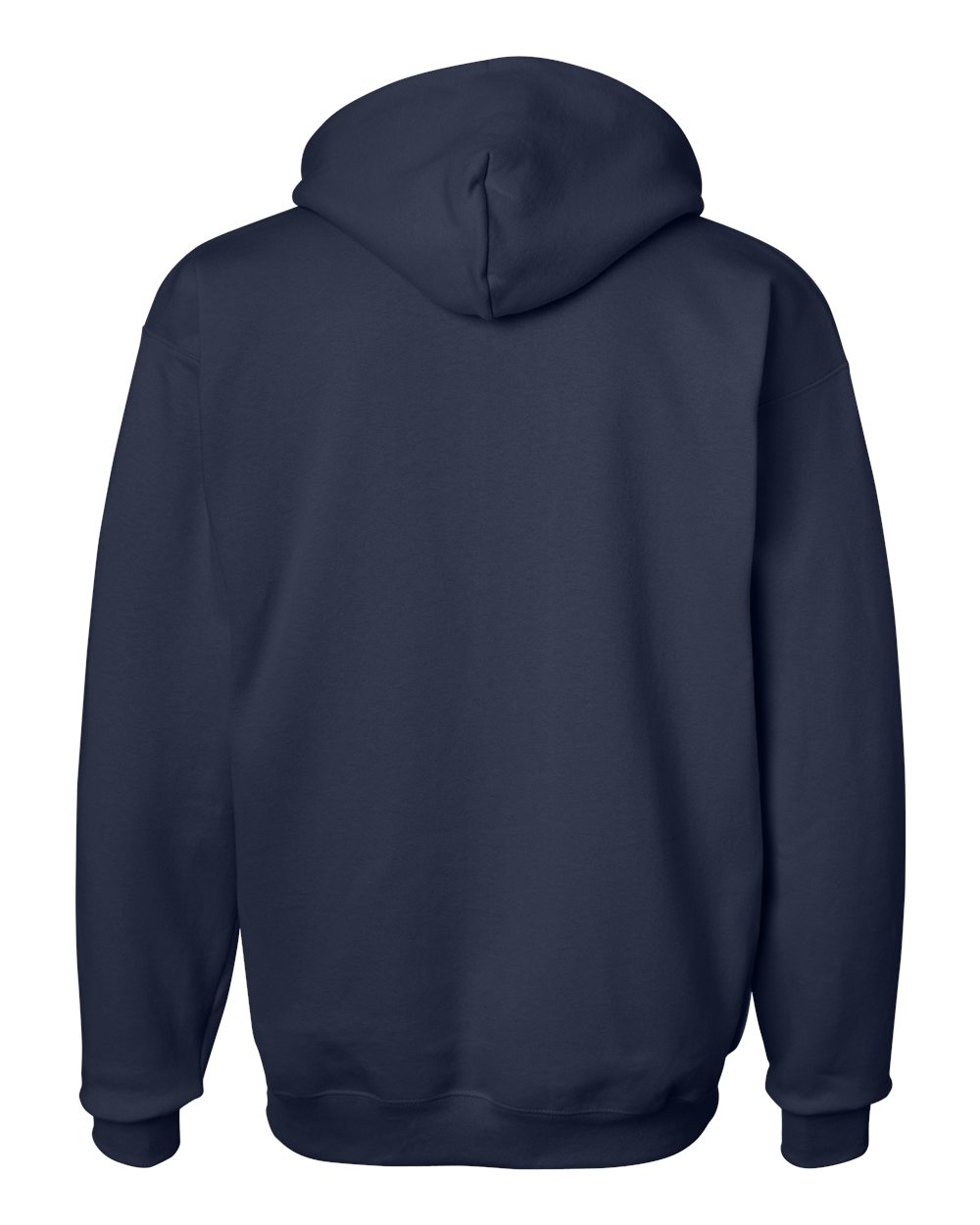 Unisex Ultimate Cotton® Hooded Sweatshirt - Back - B22200653 - Navy