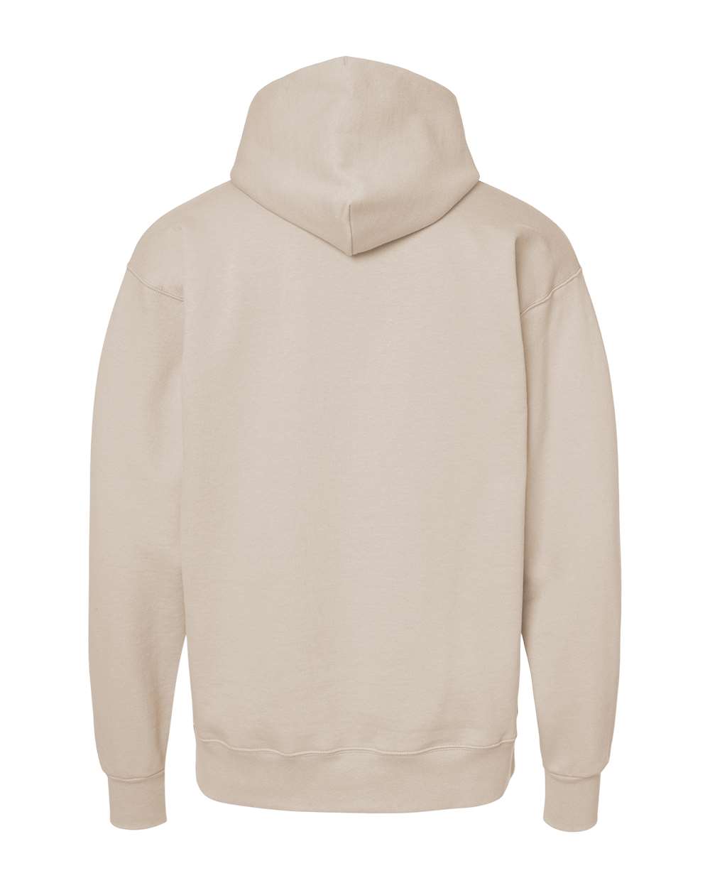 Unisex Ultimate Cotton® Hooded Sweatshirt - Back - B22200733 - Sand