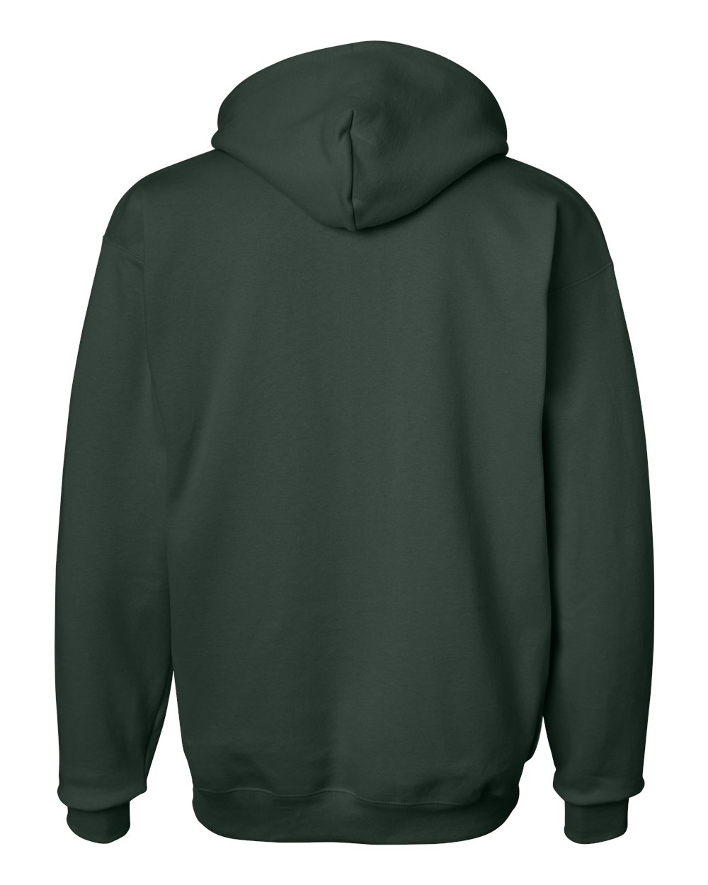 Unisex Ultimate Cotton® Hooded Sweatshirt - Back - B22200873 - Deep Forest