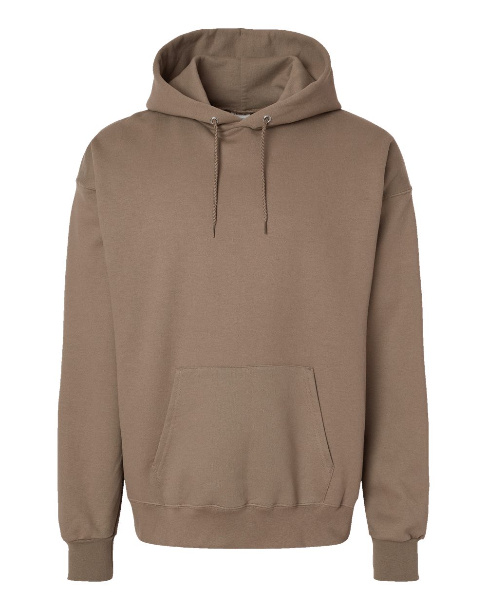 Unisex Ultimate Cotton® Hooded Sweatshirt - Front - B22200363 - Pebble