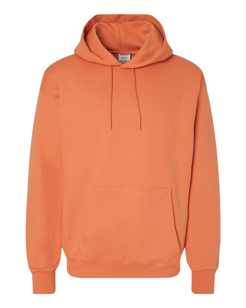 Unisex Ultimate Cotton® Hooded Sweatshirt - Front - B22200663 - Pumpkin