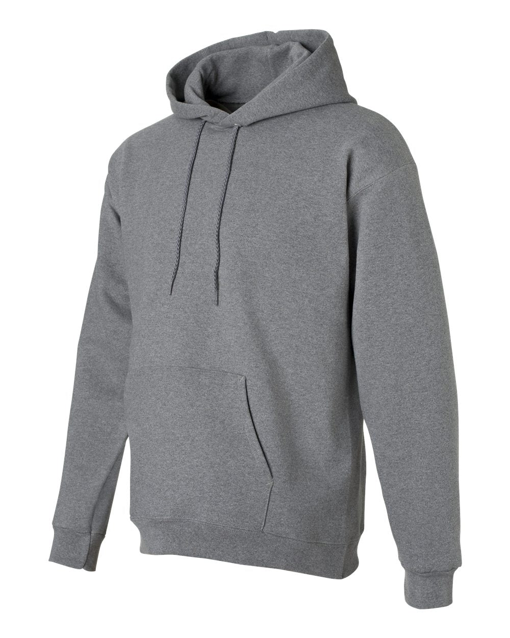 Unisex Ultimate Cotton® Hooded Sweatshirt - Side - B22200133 - Oxford Grey