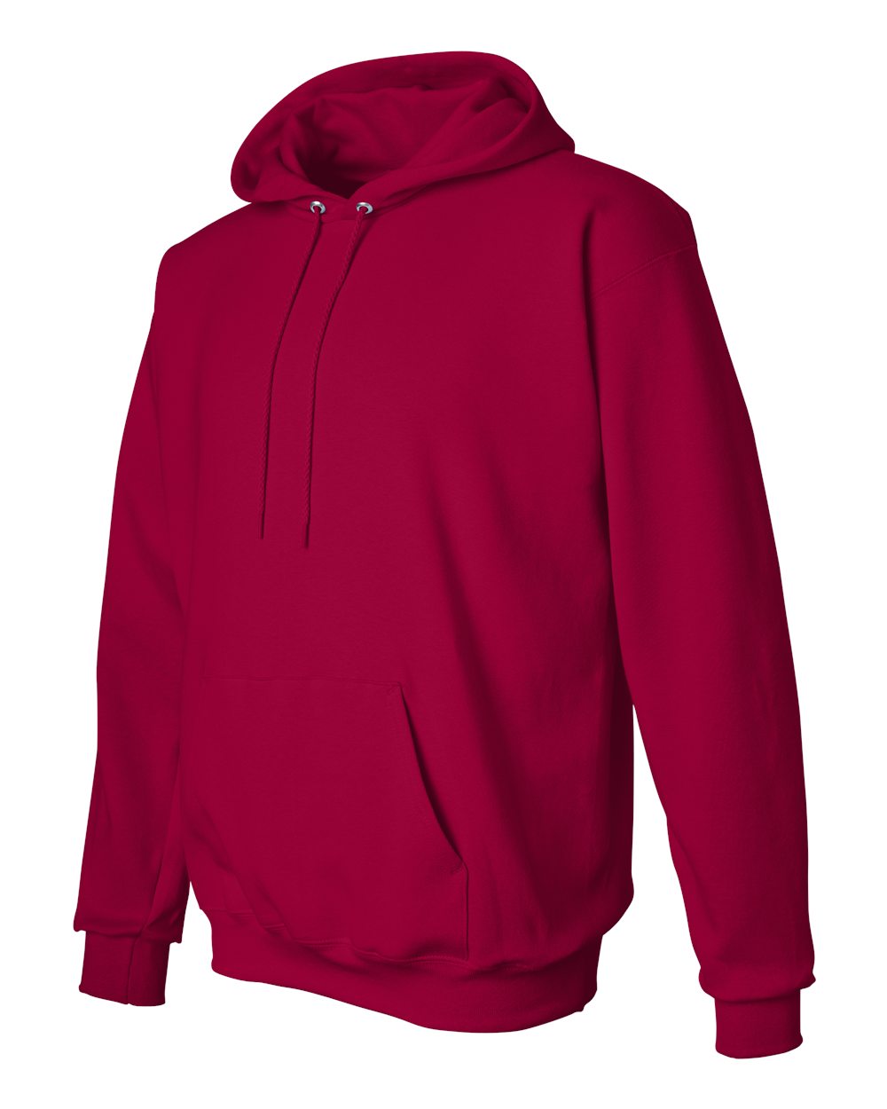 Unisex Ultimate Cotton® Hooded Sweatshirt - Side - B22200223 - Deep Red