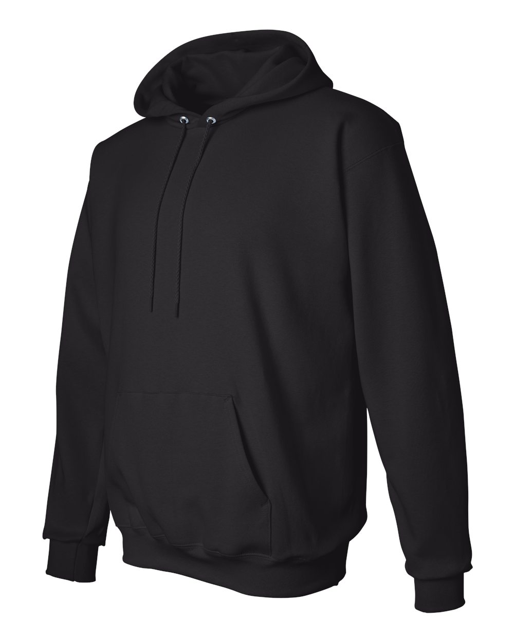 Unisex Ultimate Cotton® Hooded Sweatshirt - Side - B22200503 - Black