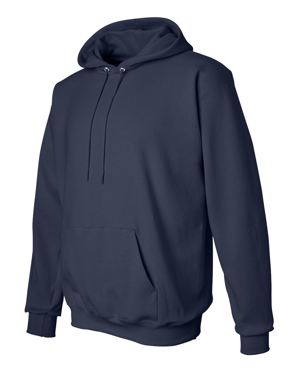 Unisex Ultimate Cotton® Hooded Sweatshirt - Side - B22200653 - Navy